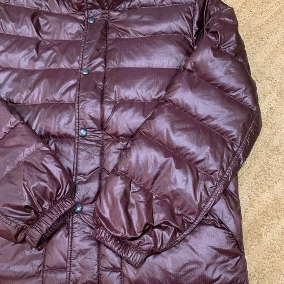 J Crew Jacket Mens Medium Dark Purple Puffer Insulated Coat Outerwear - Picture 3 of 16